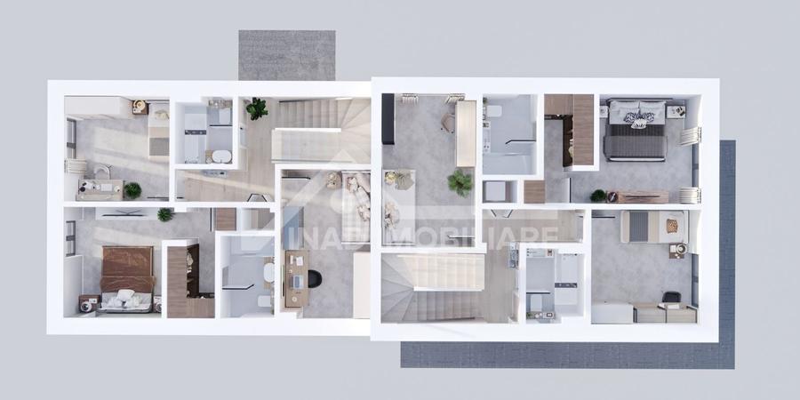 Duplex cu 5 camere cu Canalizare în Andrei Mureșanu