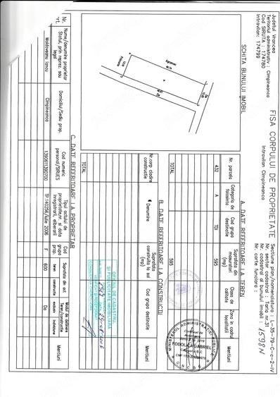 Teren de 595 mp, în Câmpineanca