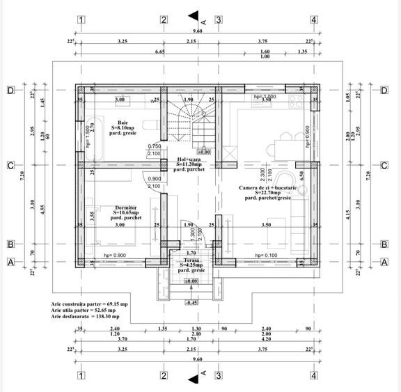 Casă individuală cu 5 camere cu Teren 461 Mp în Valea Lupului