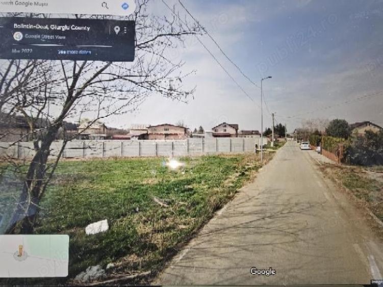 Teren de 1383 mp, în Bolintin-Deal
