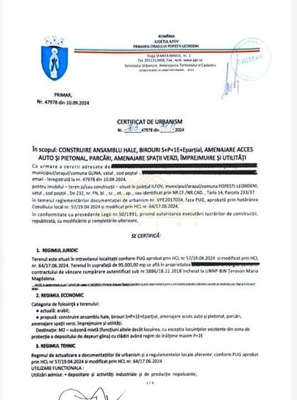 TEREN INTRAVILAN INDUSTRIAL-ZONA A0 - 6