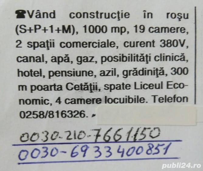 Imobiliare casa in rosu alba iulia 1000 mp s+p+1+m 3 camere locuibile 300 m de poarta cetati - 4