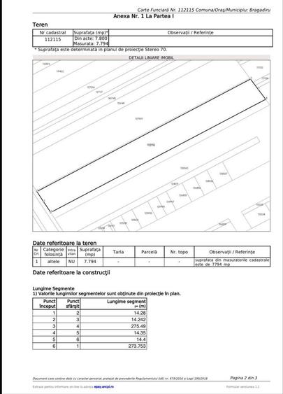 Teren Bragadiru Jadului | 650mp+ 1300mp, deschidere 28,63ml, Safirului - 3