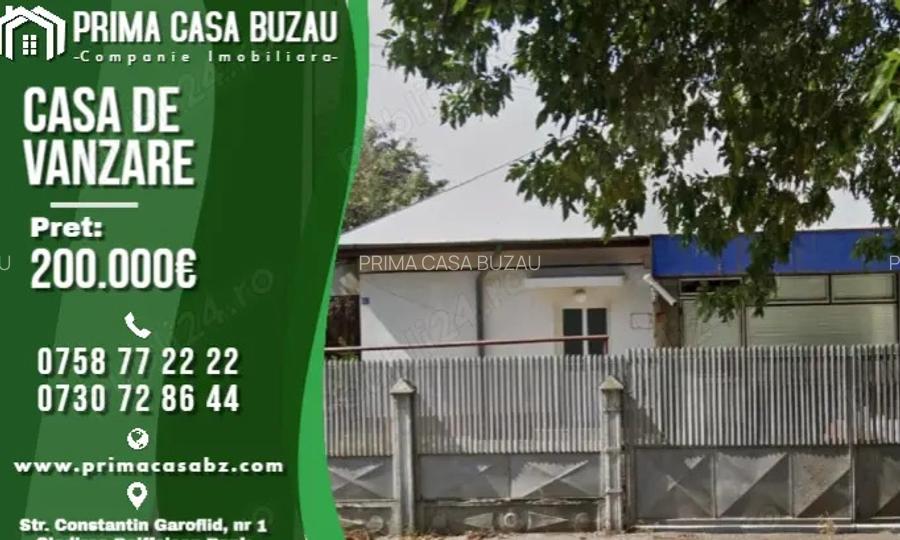 Casa si teren 450mp Str. Spiru Haret BZ Pretabila pentru locuinta sau spatiu comercial