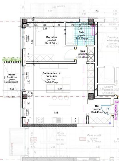 Oportunitate! Ap. nou, 52 mp utili, Baciu, disponibil la parter, et. 1 si 2