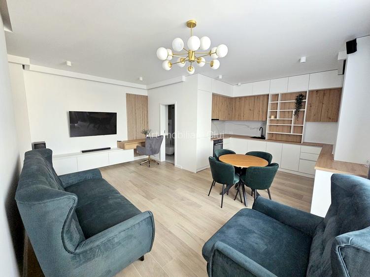 2 camere, bloc nou, mobilat modern, cu garaj, in Marasti, TOTUL NOU !