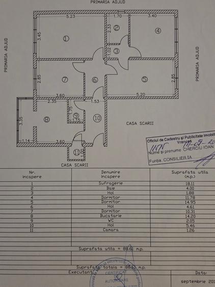 Apartament cu 4 camere decomandat în Central