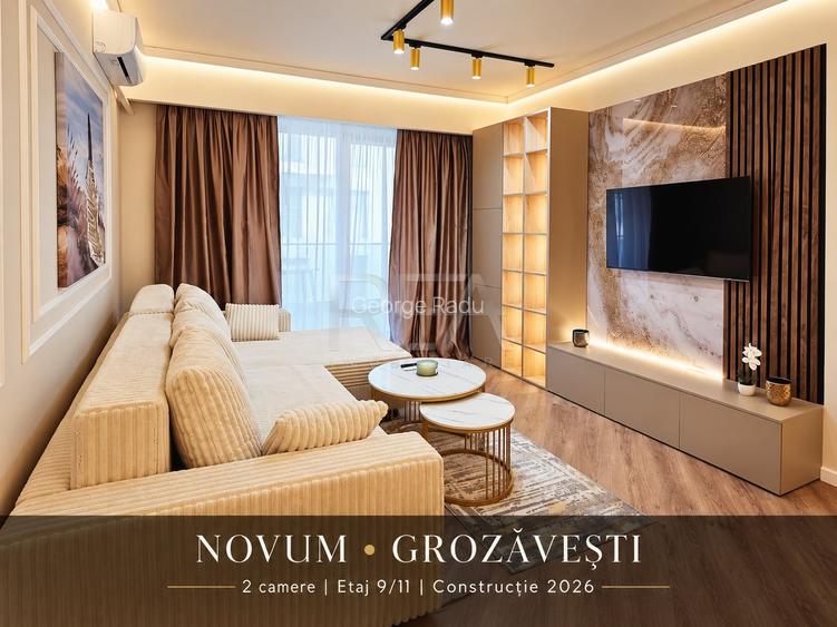 2 camere | Novum Grozăvești | 60,3 m2 | Etaj 9/11 | Încălzire în pardoseală