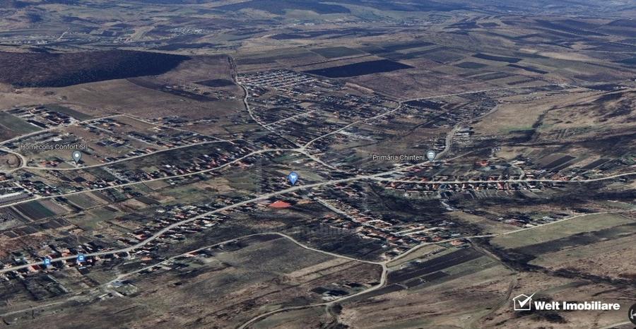 Teren in Chinteni, intravilan, pretabil constructie casa, 1243mp, zona Primariei - 2