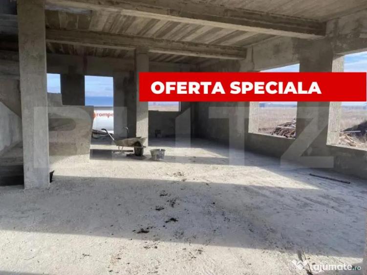 Casa cu 3 dormitoare, semifinisata, teren 400 mp, cartier Iz - 3