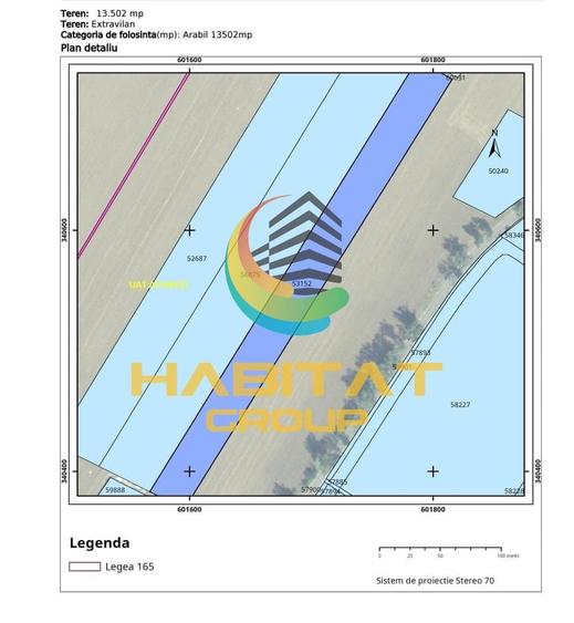 Teren extravilan 13500 mp Afumati - 2