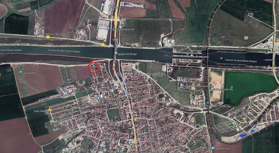 Teren de vanzare in Agigea zona pod cartier nou