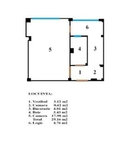 Bucur Obor metrou - Garsoniera decomandata, bloc mixt - 1