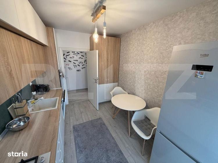 Apartament 2 camere, lux, decomandat, zona Noua, bloc nou, etaj 1, lif - 7
