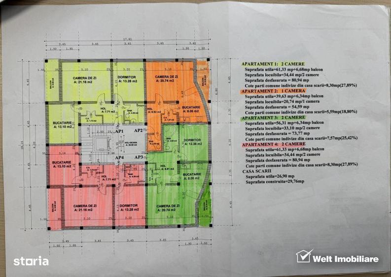 Teren investitie rezidentiala P+4, Turda - 1