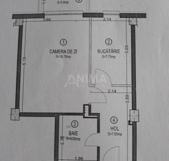 Apartament 1 camera finisat, constructie noua - 7