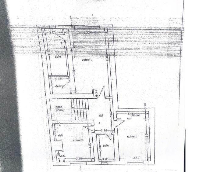 Casă individuală cu 5 camere cu Canalizare în Central
