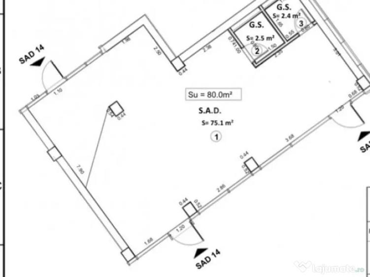 Spa?iu comercial, 80 mp utili, zona Centrala - 1