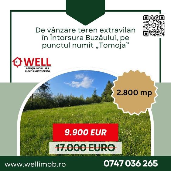 De vânzare teren extravilan în Întorsura Buzăului, pe punctul numit „Tomoja” - 7