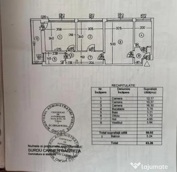 3 Camere - Sector 2 - Metrou Piata Iancului - 63Mp - 10