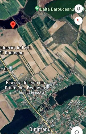 Vanzare 7000 mp teren intravilan Butimanu deschidere directa la lac zona superba nepoluata - 2