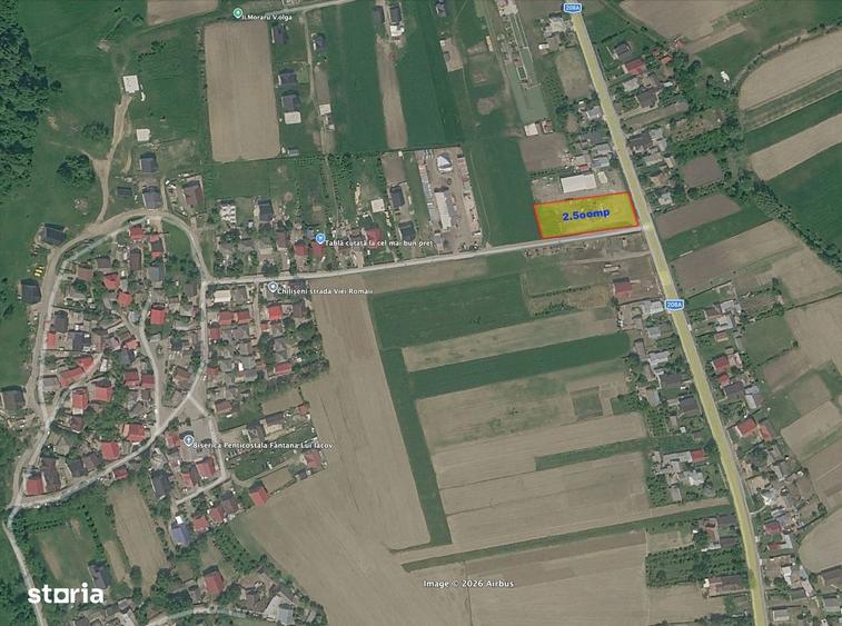 2.500 mp teren INTRAVILAN Chiliseni / Udesti, langa Suceava RATE! - 1