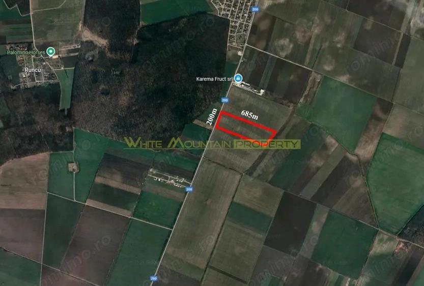 Afumati, Ilfov, 13.3 ha teren de vanzare - 2