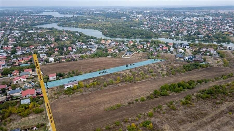 BUFTEA - FLAMANZENI,TEREN 5958 MP,DESCHIDERE 24 M,DOSAR PUZ+AVIZE,TOATE UTILITAT - 3