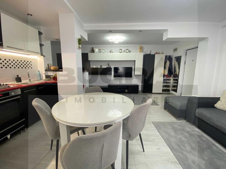 Apartament elegant de 3 camere,65m curte privată, zona Primariei Baciu - 1