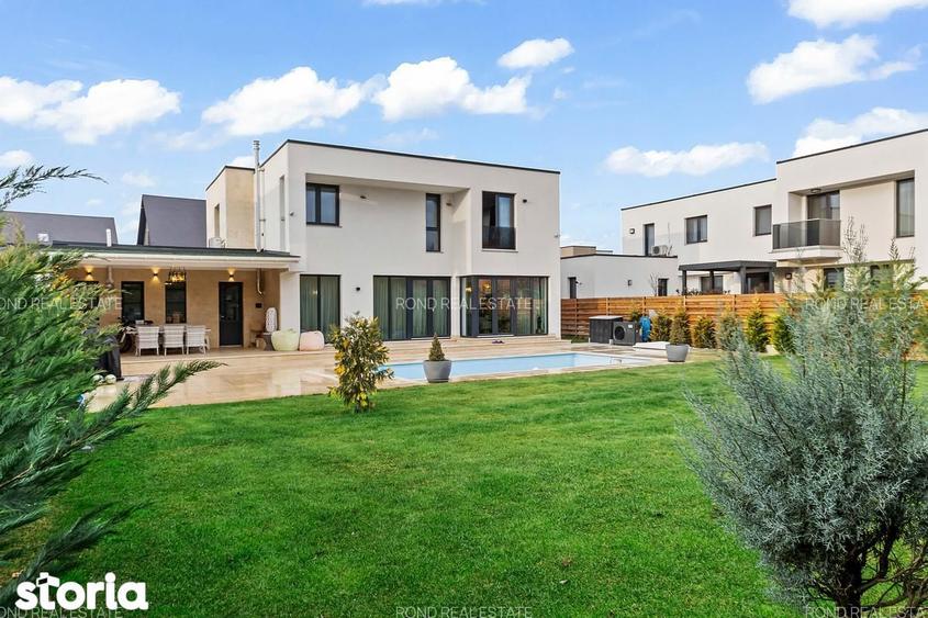 Vila design complet mobilata si utilata, cu piscina in Paradisul Verde - 16