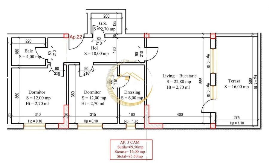 Penthouse Modern Terasa mare Vedere libera 12minute de metrou Teclu - 8