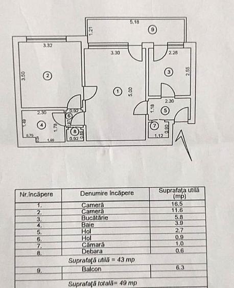 🏠 Apartament 2 camere, semidecomandat – Tiglina 2, Galați - 6
