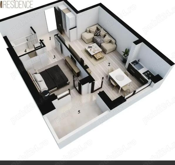 Apartament cu 2 camere de inchiriat Rahova Dream rezidence - 4