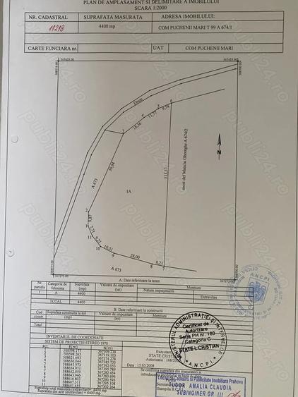 Teren de 4400 mp, în Puchenii Mari
