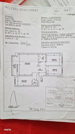 Apartament cu 3 camere în Faleza Nord