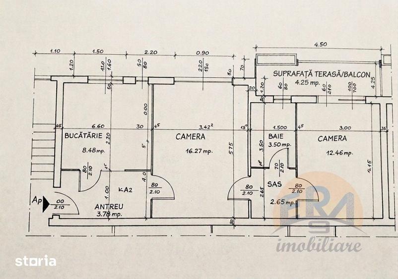 Apartament 2 camere | Etaj 1 | Mobilat | Rogerius - Aleea Sulfinei - 1