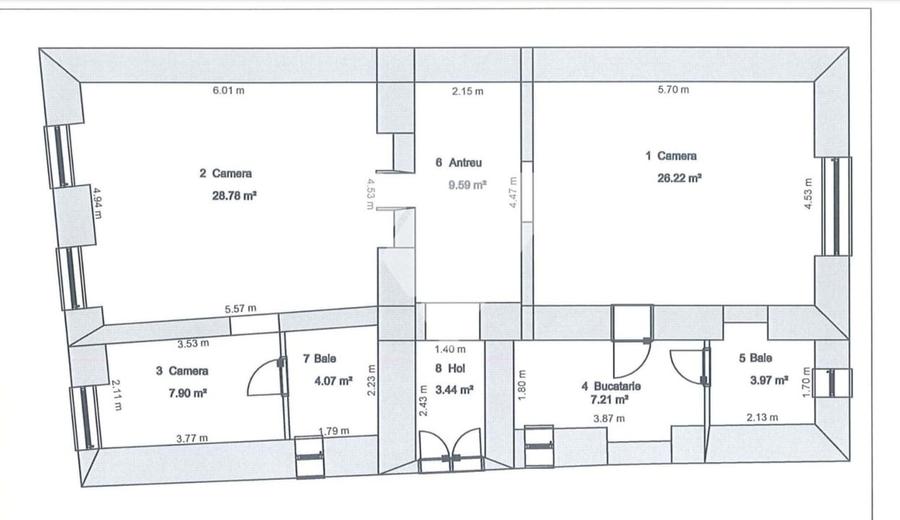 Investitie - Doua Apartamente Regim Hotelier 88mp Centru Sibiu - 4