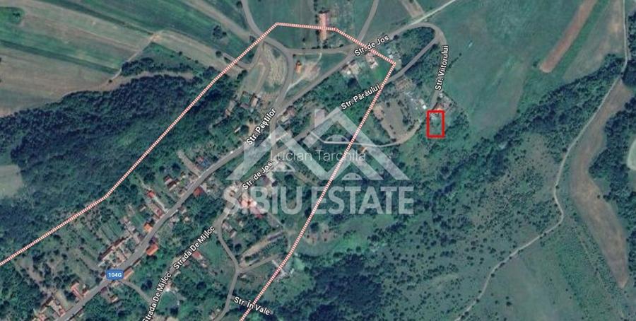 Teren constructii casa/cabana 2000 mp Valea Hrtibaciului Nucet