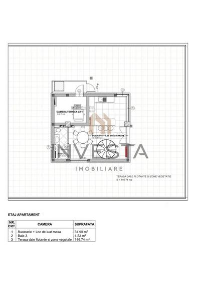 Penthouse modern de 150 mp utili! + 2 Terase de 200 mp! - 20
