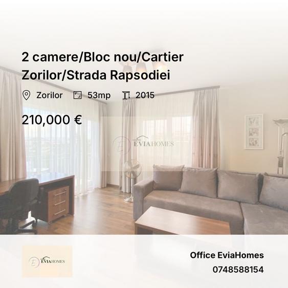 2 camere/Bloc nou/Cartier Zorilor/Strada Rapsodiei - 1