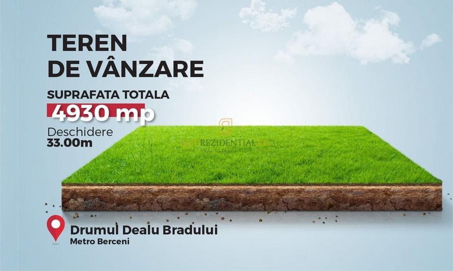 Teren intravilan 4930 mp,ideal constructii rezidentiale,Bd.Metalurgiei - 1