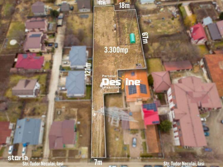 Teren Intravilan 3300 mp Tudor Neculai - CUG, Utilitati, Deschidere St - 9