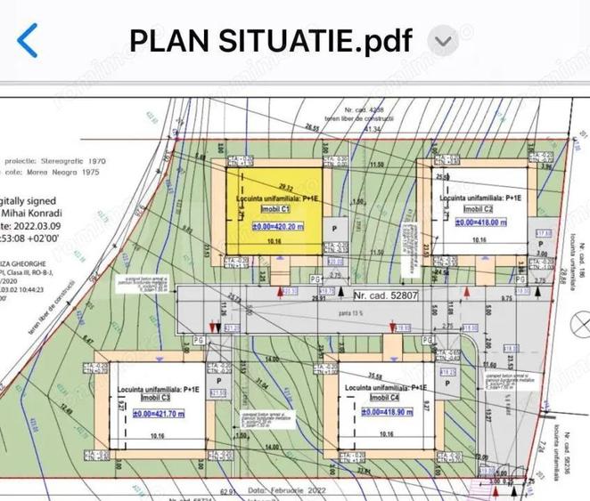 Casa individuala semifinisata, 5 camere, terasa circulabila, zona Luna de sus - 3