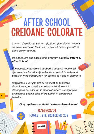 Inchiriem spatiu pentru activitati extrascolare - 1