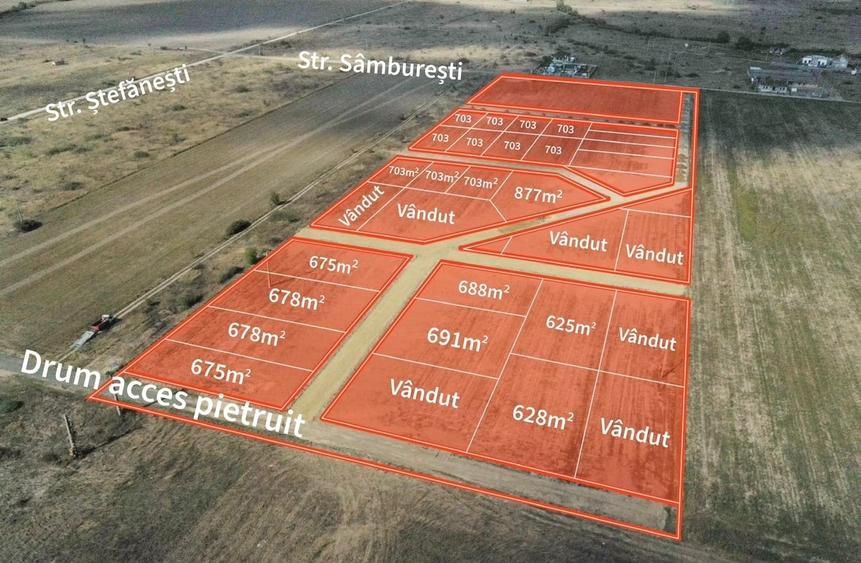 Parcele de teren intravilan la doar 500m de Drumul Judetean - 1