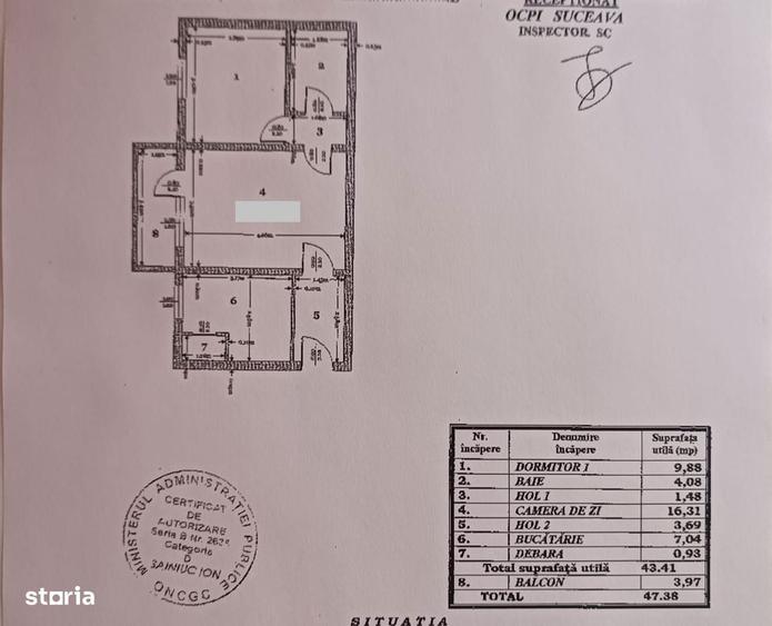 Apartament cu 2 camere semidecomandate, Zamca - 12