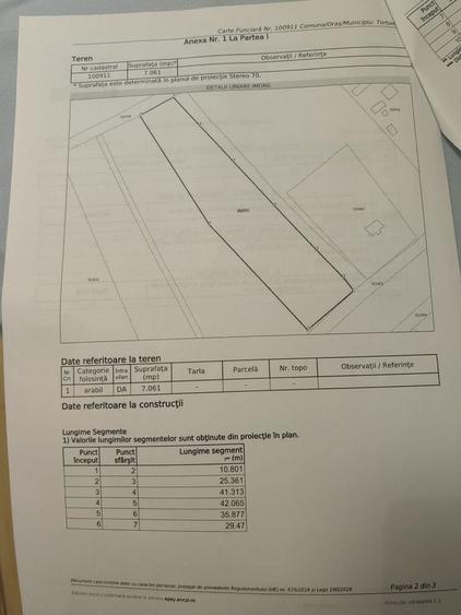 Teren 7.061 mp de vanzare Dropia, Tortomanu | 5/mp | Parcelabil - 6
