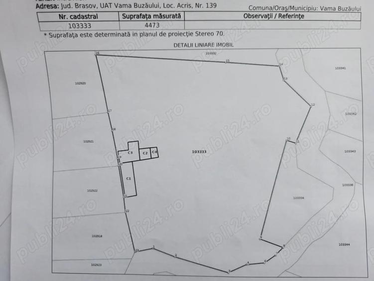 Teren de 4473 mp, în Acriș