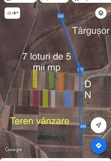 Vând teren extravilan aproape de DN KogălniceanuTârgușor - 1