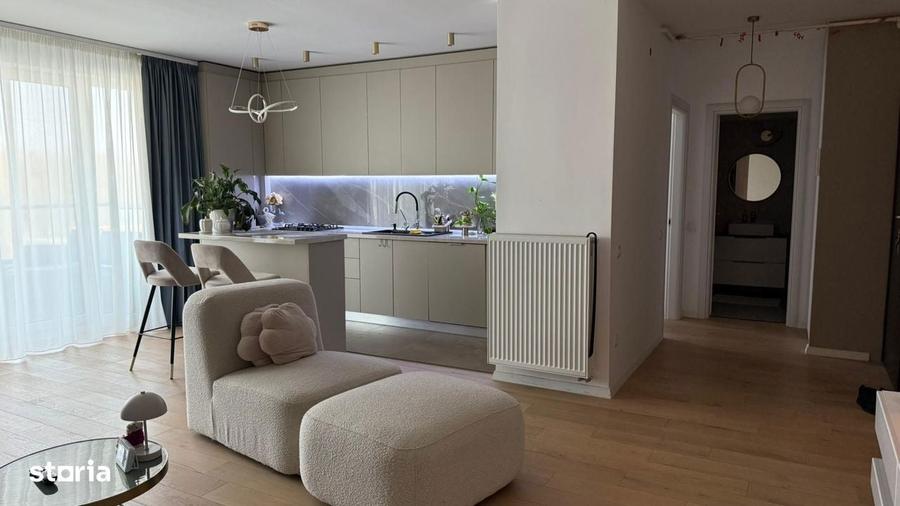 2 camere pe lac 77mp complet mobilat parcare subterana si boxa inclusa - 1